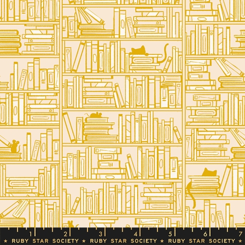 Patchwork Baumwolle - Sarah Watts - Reading Nook - Library Goldenrod